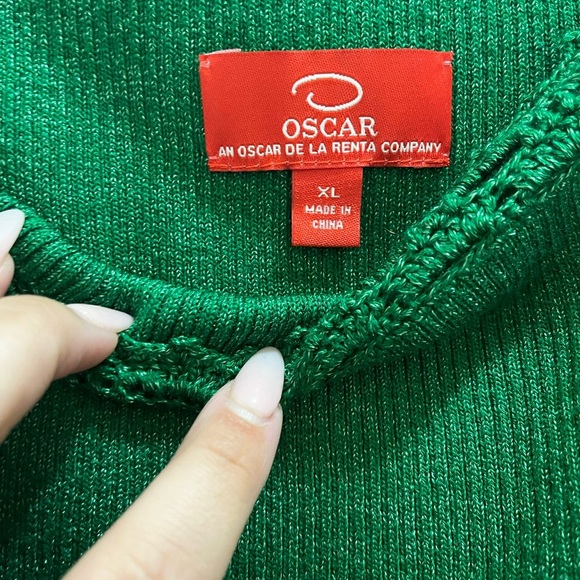 FINAL PRICE Oscar De La Renta Sweater Tank Top blouse, NWT - Picture 3 of 3